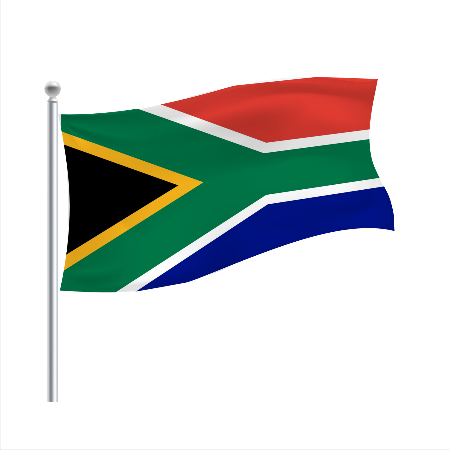 Stam Products high quality custom printed South African country flag.