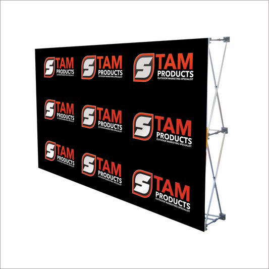 Branded banner wall
