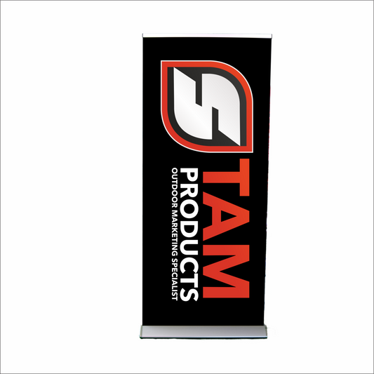 Branded deluxe rollup banner