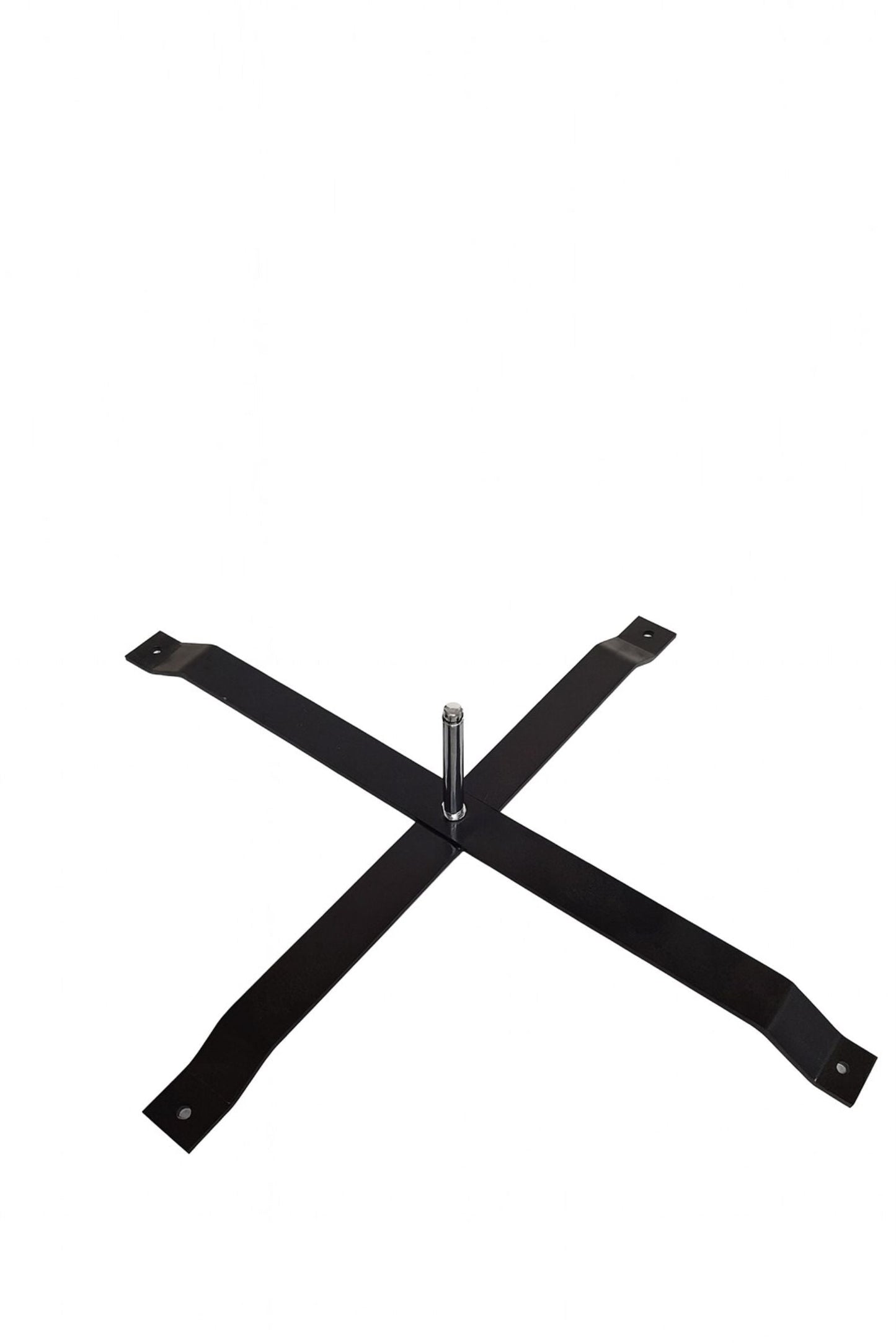 Stam Products high quality black steel cross-base stand for flags with central mounting pole