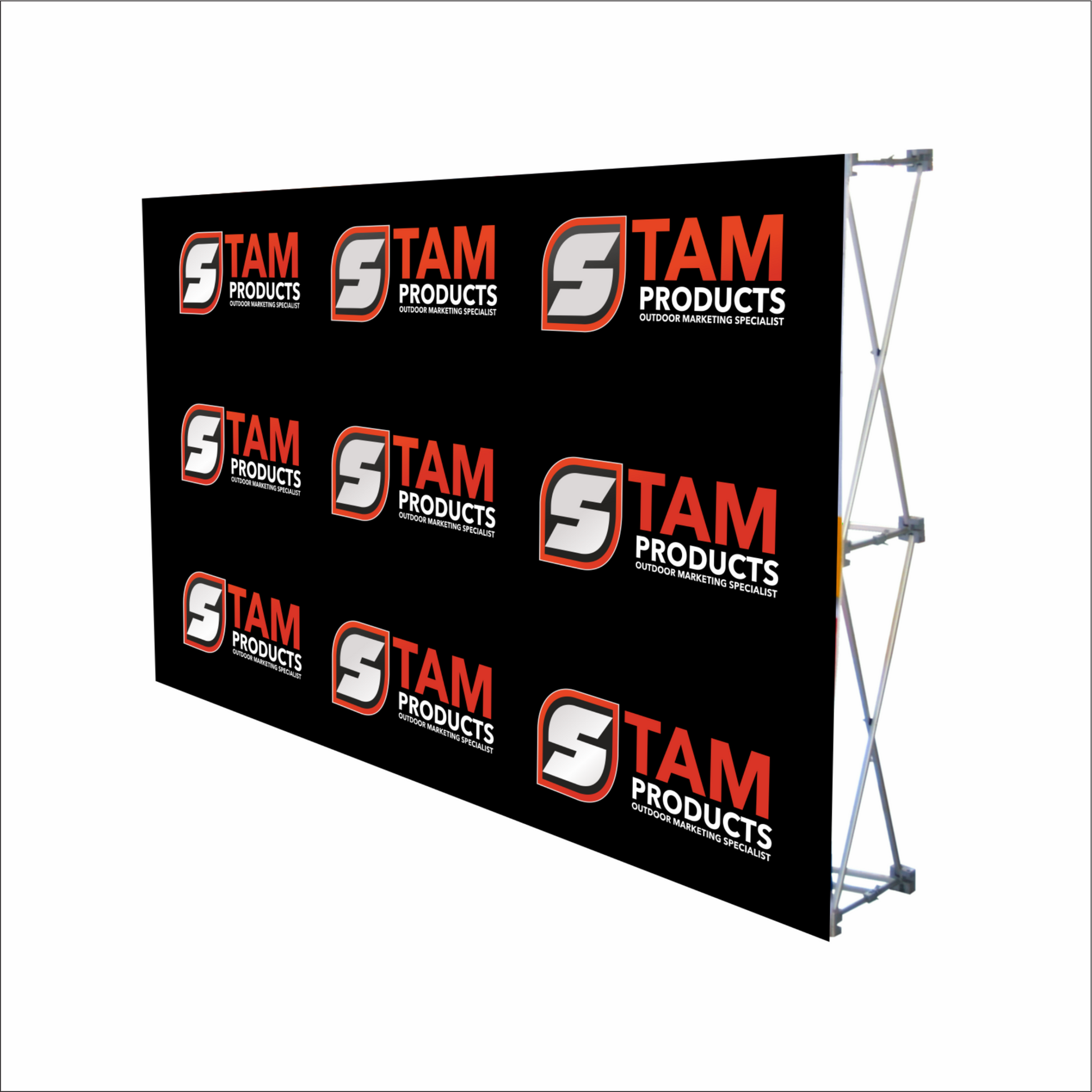 Stam Products Custom Printed Branded Straight Banner Wall