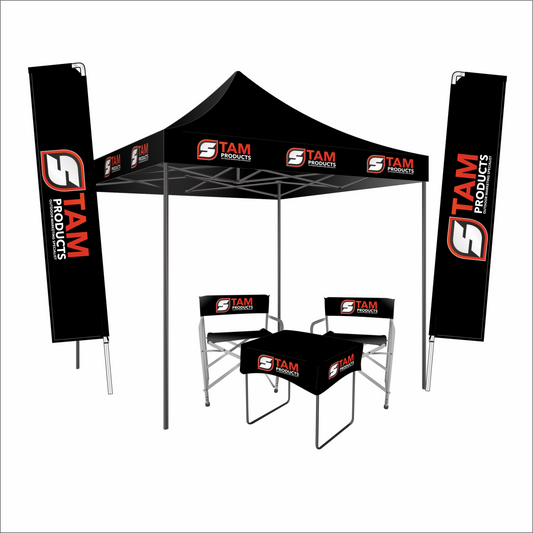Branded gazebo flags and banners combo deal 1