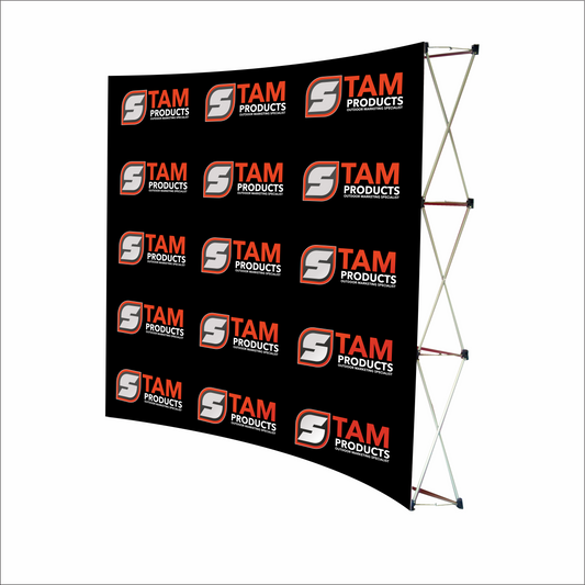 Stam Products Bespoke Printed Branded Curved Wall Banner