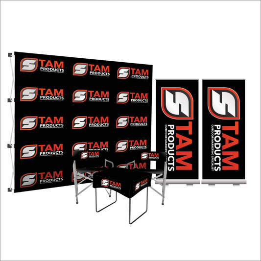 Branded banners, flags and chairs Indoor Combo Deal 3