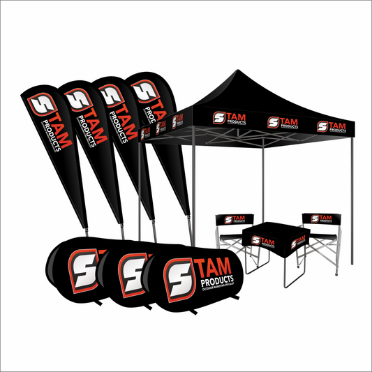 Branded gazebo, flags and banners Mega Deal Combo 1