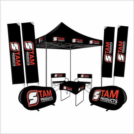 Branded gazebo, flags and banners Mega Deal Combo 2