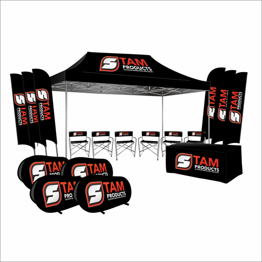 Branded gazebo, flags and banners Mega Deal Combo 4